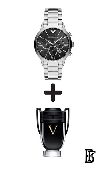 EMPORIO ARMANI Men's Giovanni Water Resistant Chronograph Watch AR11208 + Gift perfume Tester 30 ml image 0