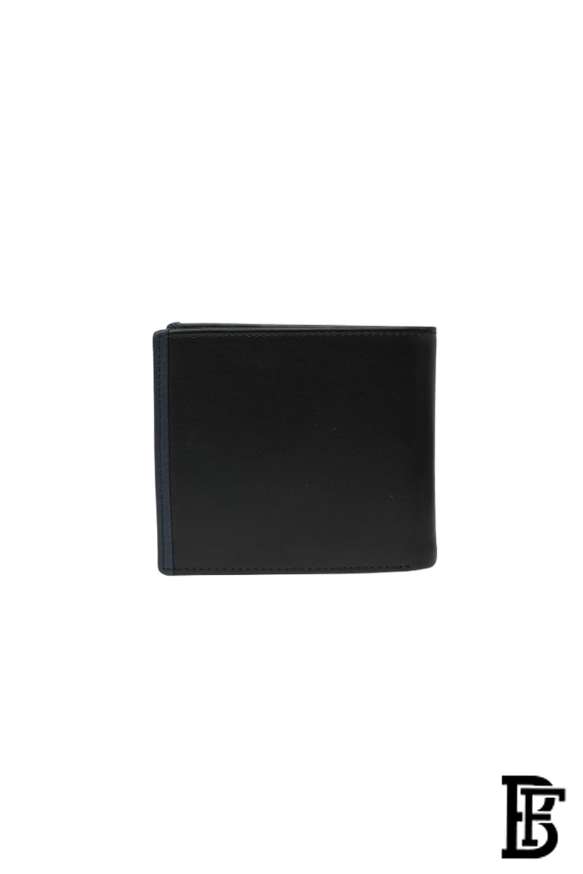 Tommy Hilfiger Wallet  is a one to face solid style covered in light/black leather image 3