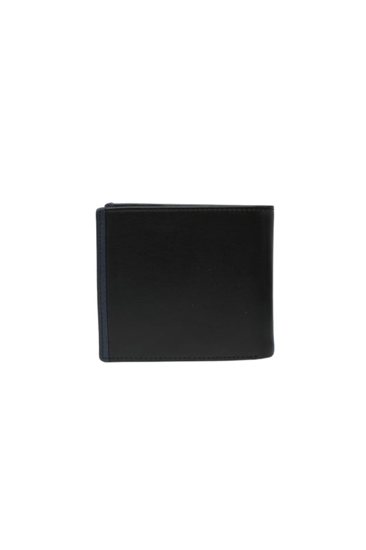 Tommy Hilfiger Wallet  is a one to face solid style covered in light/black leather image 3