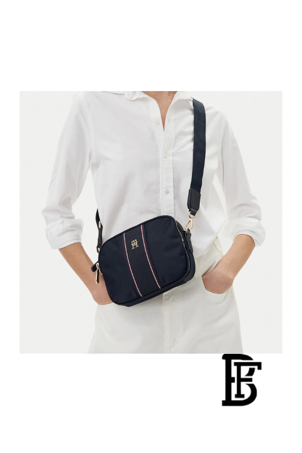 Tommy Hilfiger Blue Women Cross Body Bag Aw0Aw17230 – Elegant Everyday Shoulder Bag image 13