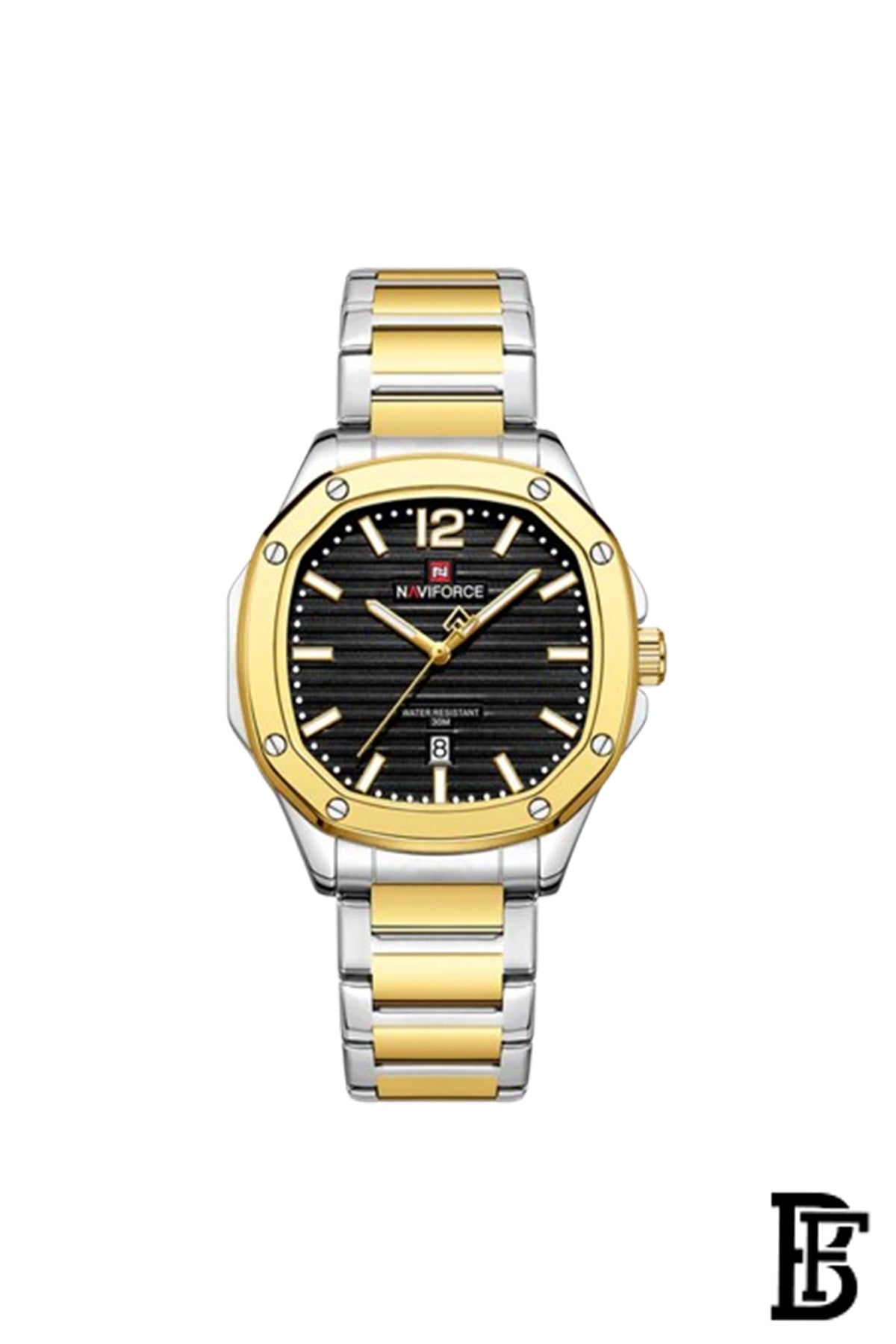 NAVIFORCE NF9243S G/B  MEN'S Stainless Steel Analog Wrist Watch image 0