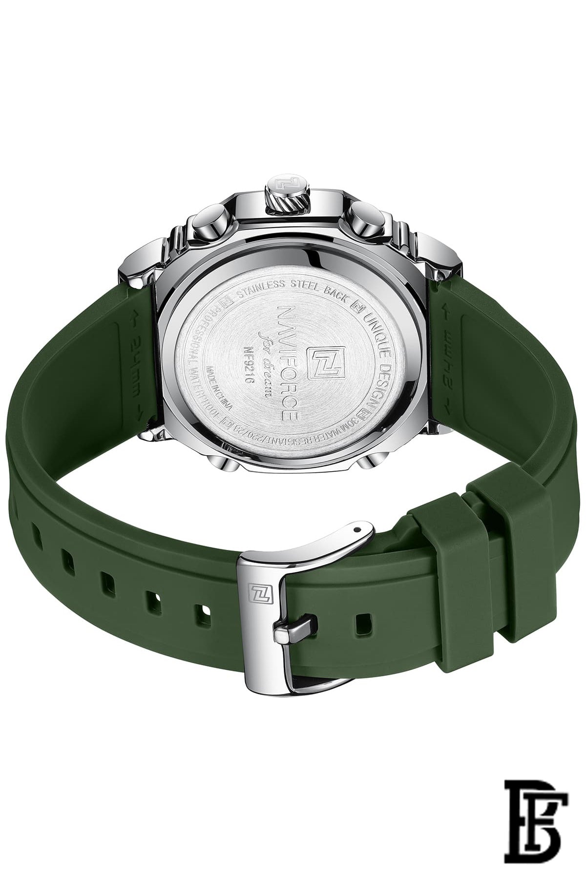 Naviforce NF9216T S/GN/GN    Men's Analog Leather Watch image 3