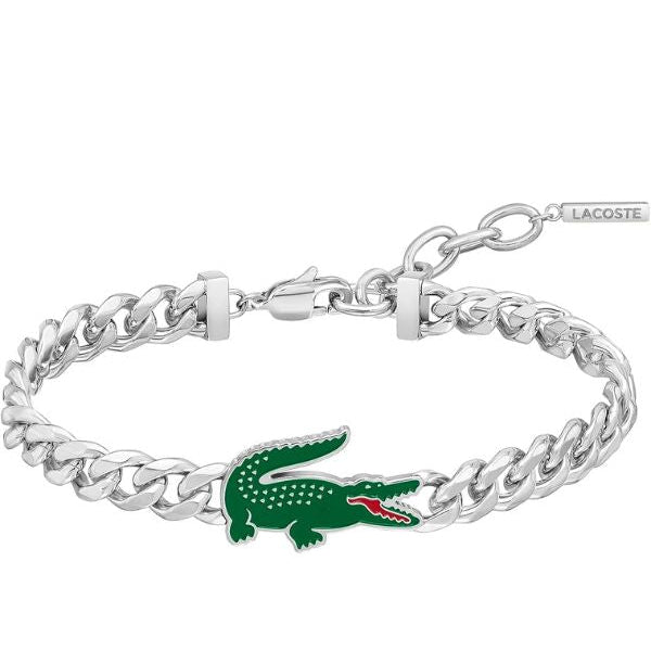 Lacoste Men's Arthor Jewelry Stainless Steel Adjustable Bracelet, image 0
