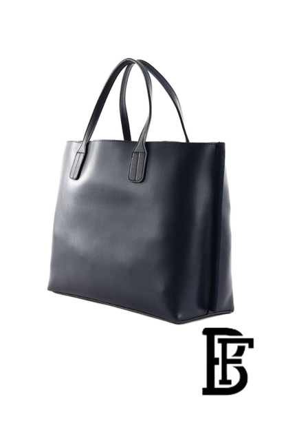 Tommy Hilfiger Navy Blue Leather Women Handbag and cross Aw0Aw16409 – Elegant Everyday Crossbody and hand image 8