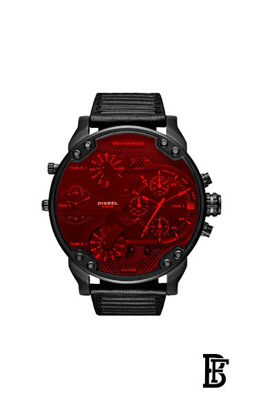 Diesel Men's DZ7402 Mr.Daddy 2.0 Analog Display Japanese Quartz Black Watch DZ 7402 + Gift perfume Tester 30 ml image 2