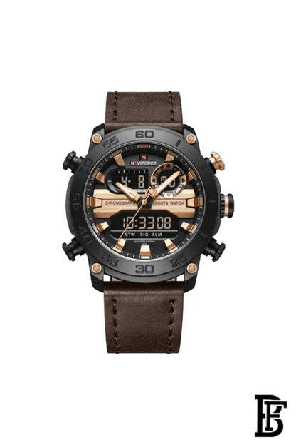 Naviforce NF9235 BRGD.BN  Men's Analog Leather Watch image 0
