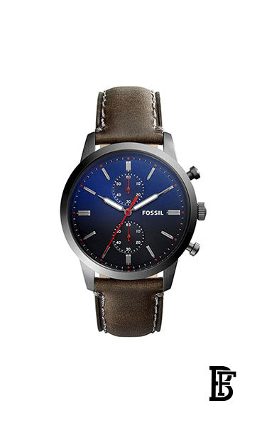 FOSSIL FS5378 Men's Leather Watch  + Gift perfume tester 30 ml image 2