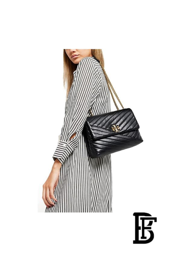 Tory Burch Black Leather Women Handbag 90452 001 – Elegant Everyday Shoulder Bag image 8