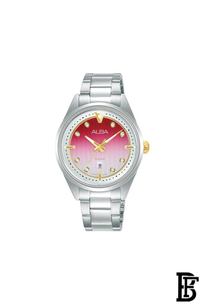 Alba AH7AX9X Women's  Stainless steel Quartz Analog Wrist Watch   + Gift perfume tester 30 ml Warranty from Elaraby Group image 2