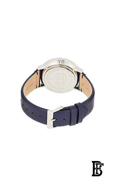 Tommy Hilfiger Women Quartz Watch with Leather Strap 1782072, Blue image 3