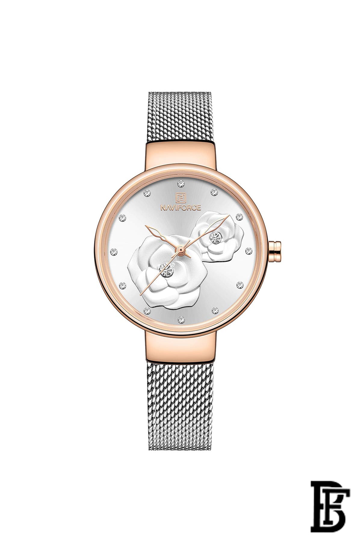 Naviforce NF5013 RGWS      Women's Analog Stainless Steel Watch image 1