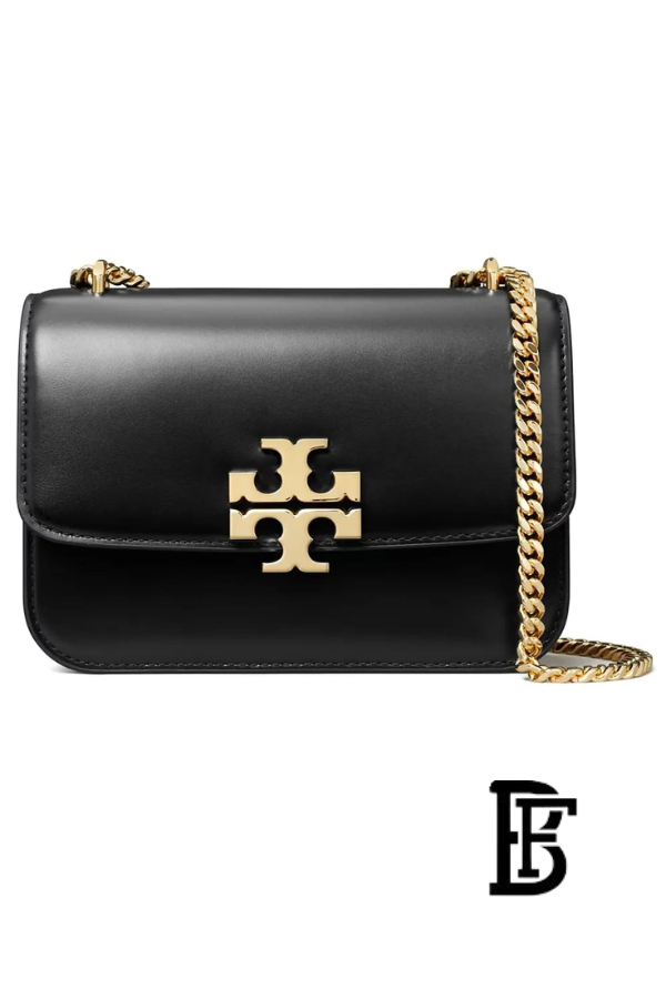 Tory Burch Black Leather Women Handbag 166169 001 – Elegant Everyday Shoulder Bag image 0