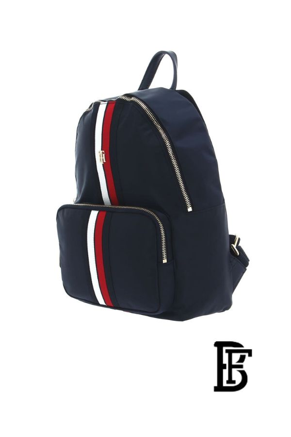 Tommy Hilfiger Blue Leather Women backpack Aw0Aw13170 – Elegant Everyday Bag image 7
