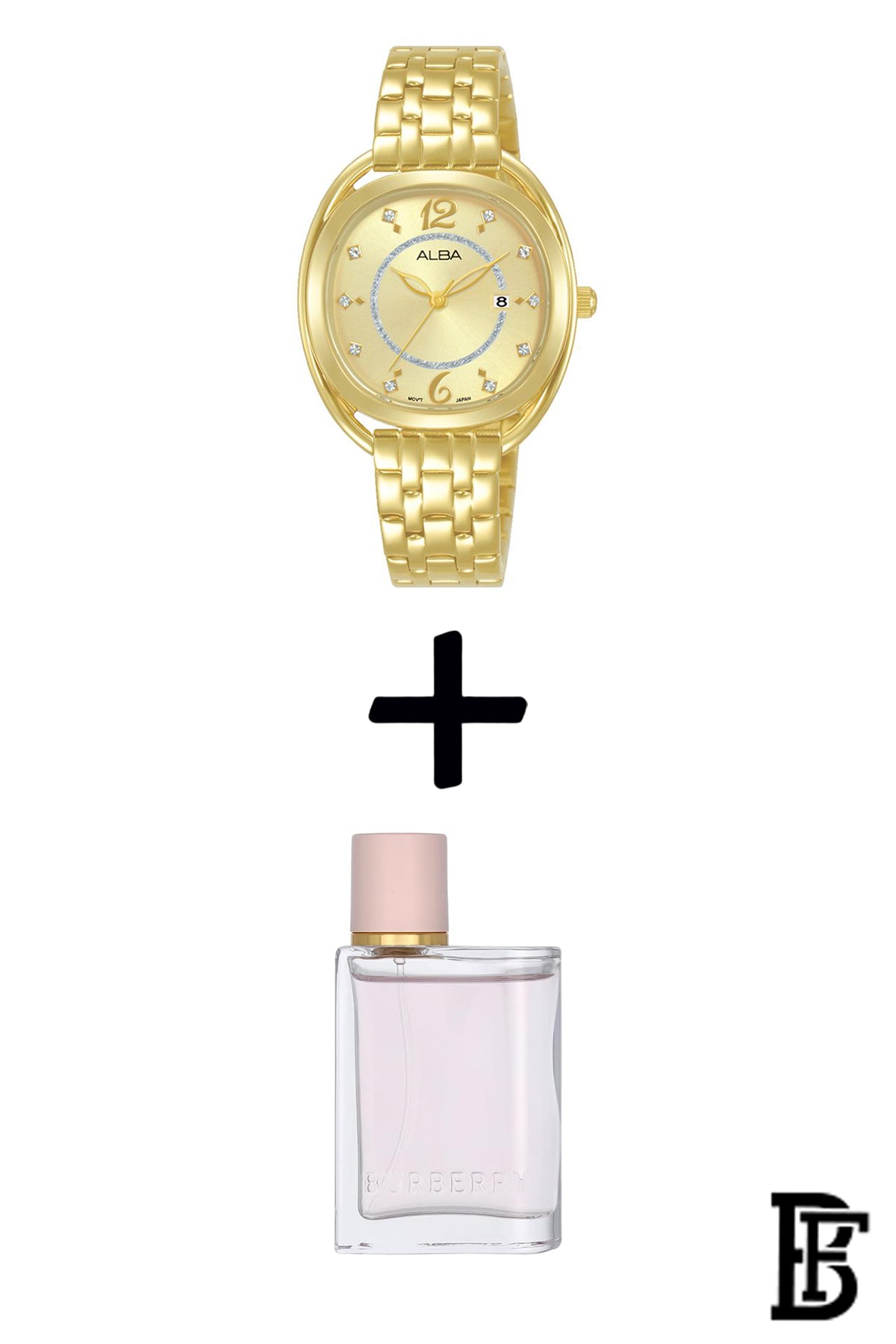Alba AH7BG4X Women's  Stainless Steel Quartz Analog Wrist Watch + Gift perfume tester 30 ml Warranty from Elaraby Group image 0