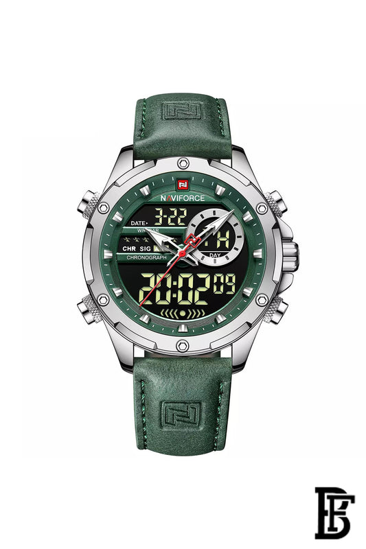Naviforce NF9208 S/GN/GN   Men's Analog Leather Watch image 0