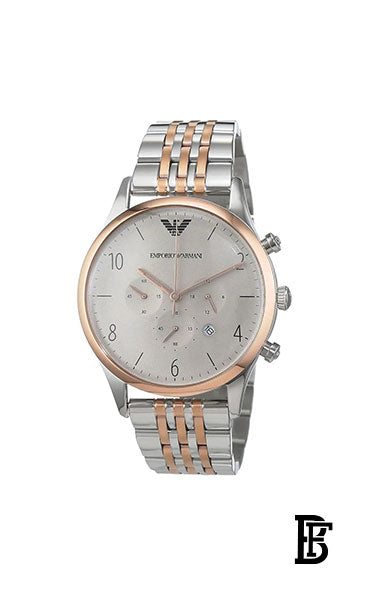 EMPORIO ARMANI Men's Chronograph Quartz Watch AR1864 + Gift perfume tester 30 ml image 2