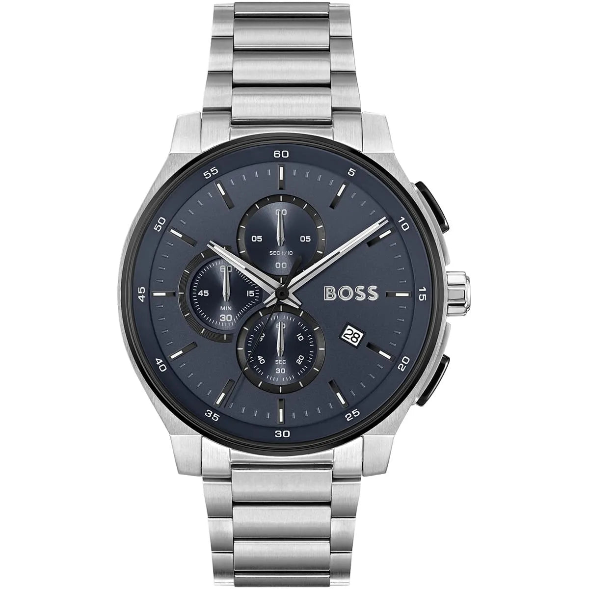 Hugo Boss Peak Men’s Chronograph Watch 1514189 – Blue Dial, Silver Stainless Steel Strap