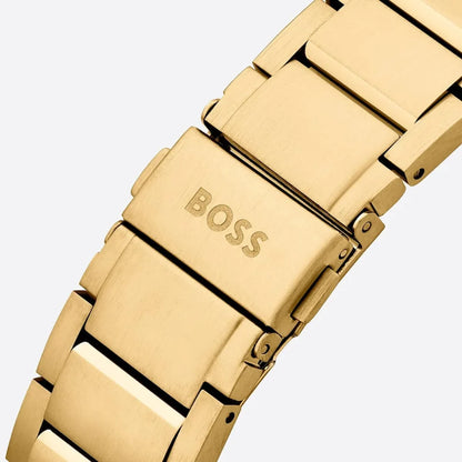 Hugo Boss Peak Men’s Chronograph Watch 1514190 – Green Dial, Gold Stainless Steel Strap