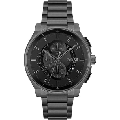Hugo Boss Peak Men’s Chronograph Watch 1514192 – Black Dial, Black Stainless Steel Strap
