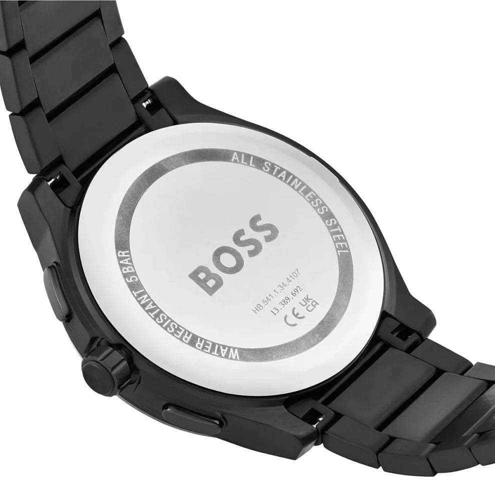 Hugo Boss Peak Men’s Chronograph Watch 1514192 – Black Dial, Black Stainless Steel Strap