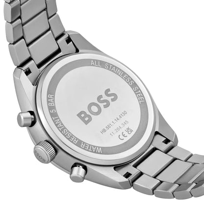 Hugo Boss Grand Prix Men’s Watch 1514226 – Blue Dial – Silver Stainless Steel