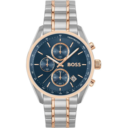 Hugo Boss Grand Prix Men’s Watch 1514252 – Grey Dial – Two-Tone Stainless Steel Chronograph