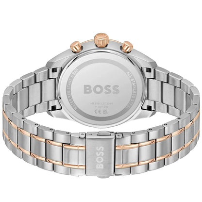 Hugo Boss Grand Prix Men’s Watch 1514252 – Grey Dial – Two-Tone Stainless Steel Chronograph