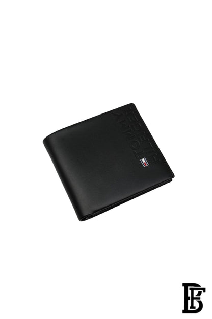 Leather Coin And Credit Card Wallet BLACK- LEATHER image 4