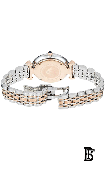 EMPORIO ARMANI Women's Water Resistant Metal analog Watch AR11092 - 31 mm - Silver/Gold image 3