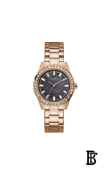 GUESS Women's Night Life Water Resistant Analog Watch GW0111L3 - 38 mm - Rose Gold + Gift perfume tester 30 ml image 2