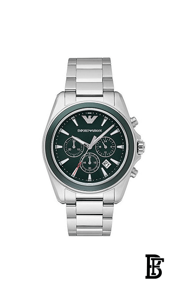 EMPORIO ARMANI Men's Stainless Steel Chronograph Clasp Watch ar6090 image 1