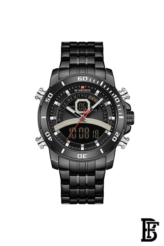 NAVIFORCE NF9181S BB    MEN'S Stainless Steel Analog Wrist Watch image 1