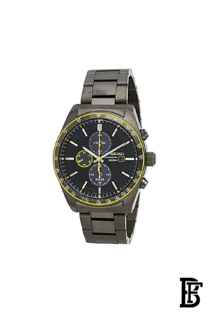 SEIKO Men's Hand Watch CHRONOGRAPH Stainless Band Black Dial SSC723P1 image 1