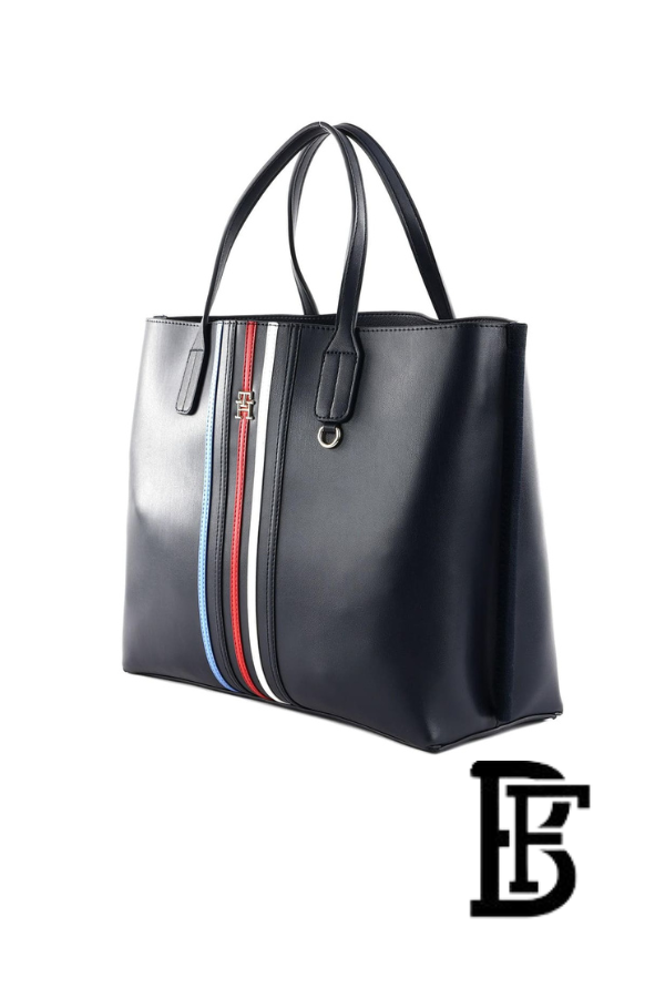 Tommy Hilfiger Navy Blue Leather Women Handbag and cross Aw0Aw16409 – Elegant Everyday Crossbody and hand image 10