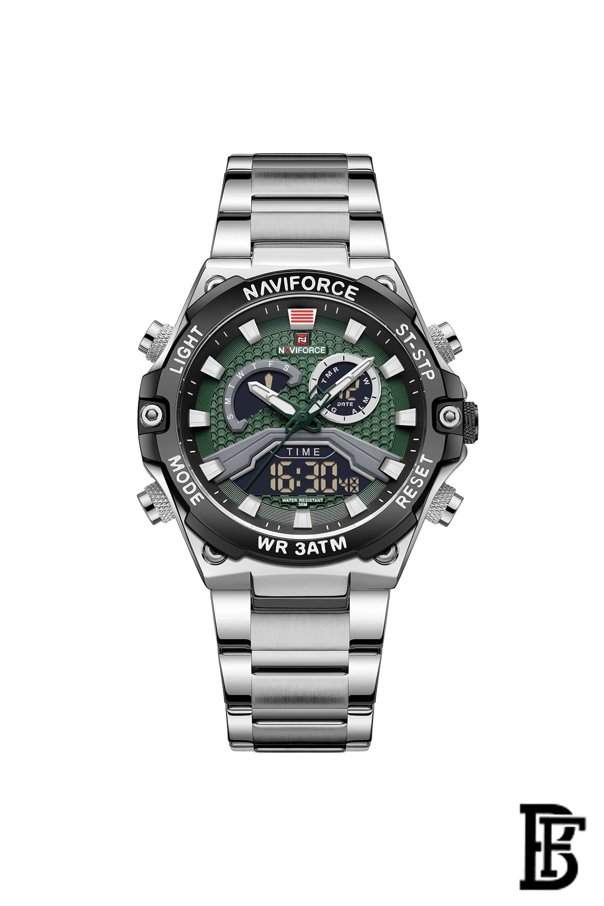 NAVIFORCE NF9207 S/B/GN MEN'S Stainless Steel Analog Wrist Watch image 0
