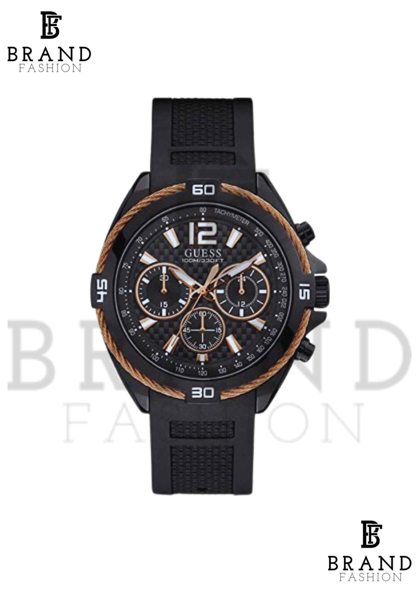 GUESSMen's Silicone Chronograph Watch W1168G3 image 1