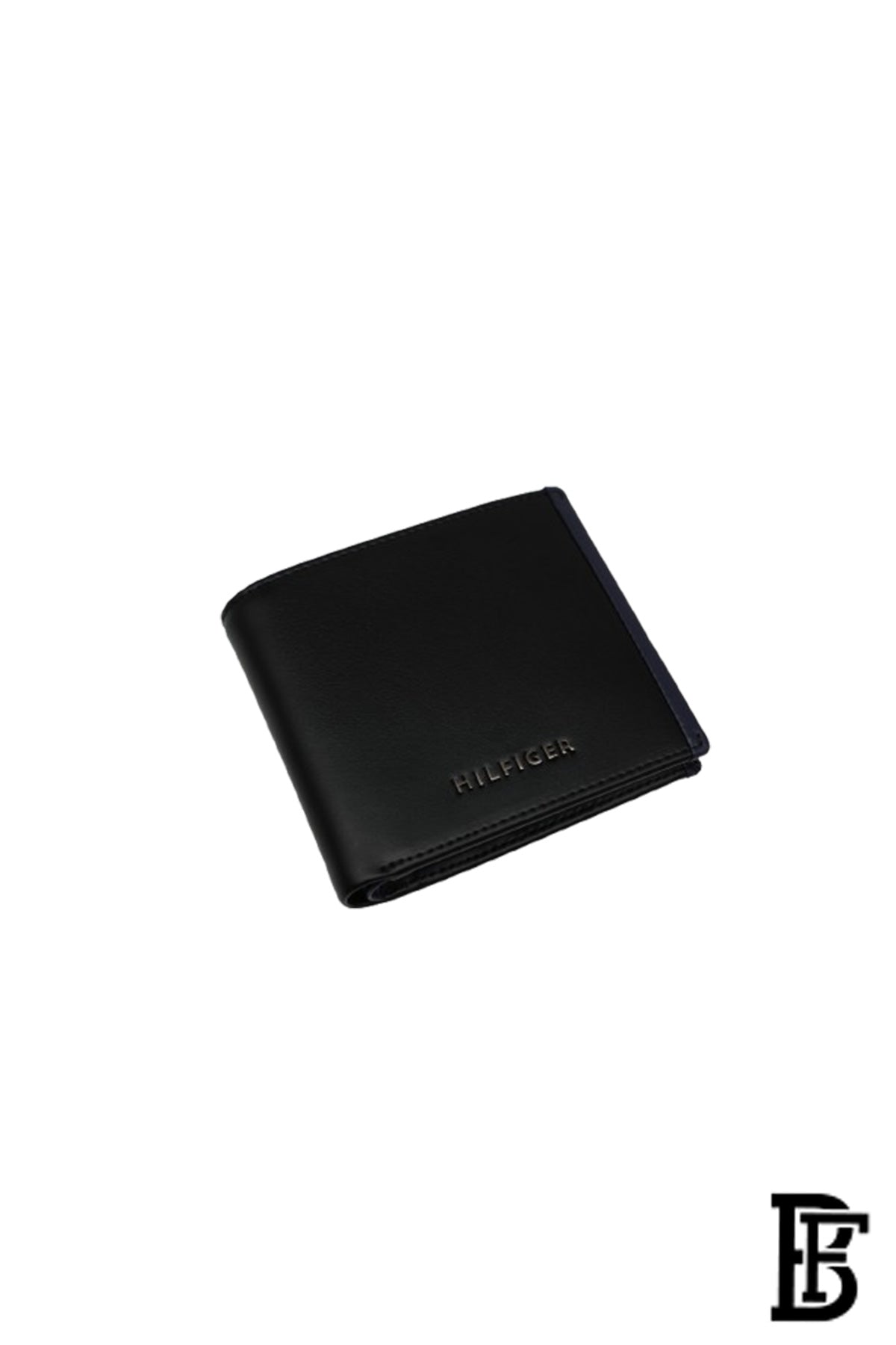 Tommy Hilfiger Wallet  is a one to face solid style covered in light/black leather image 4