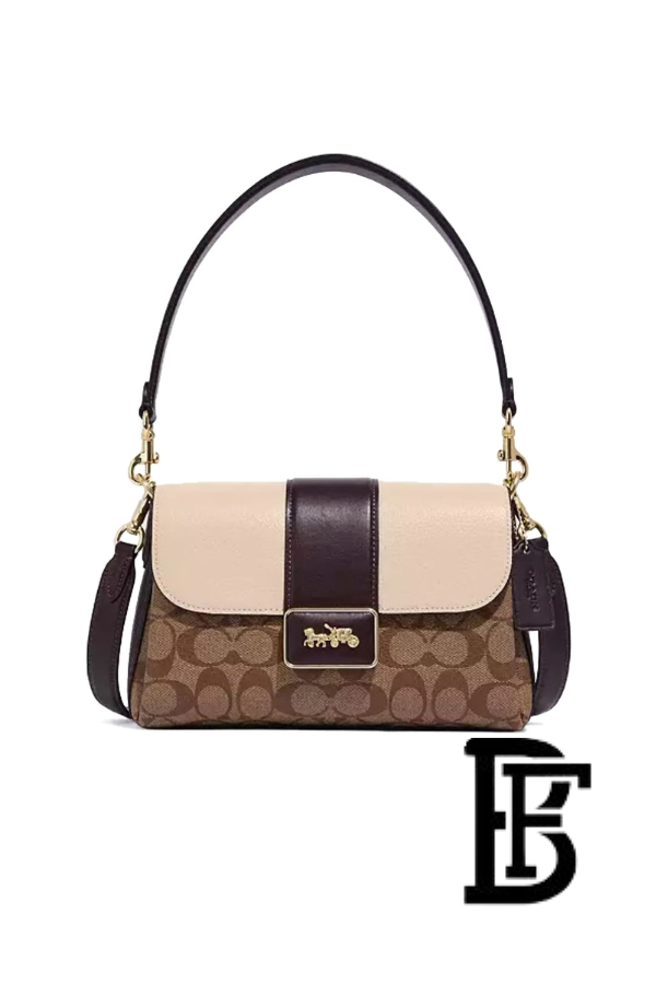 Coach Beige Multi Women Shoulder Bag Cc066 Imupm – Elegant Everyday Shoulder Bag image 6
