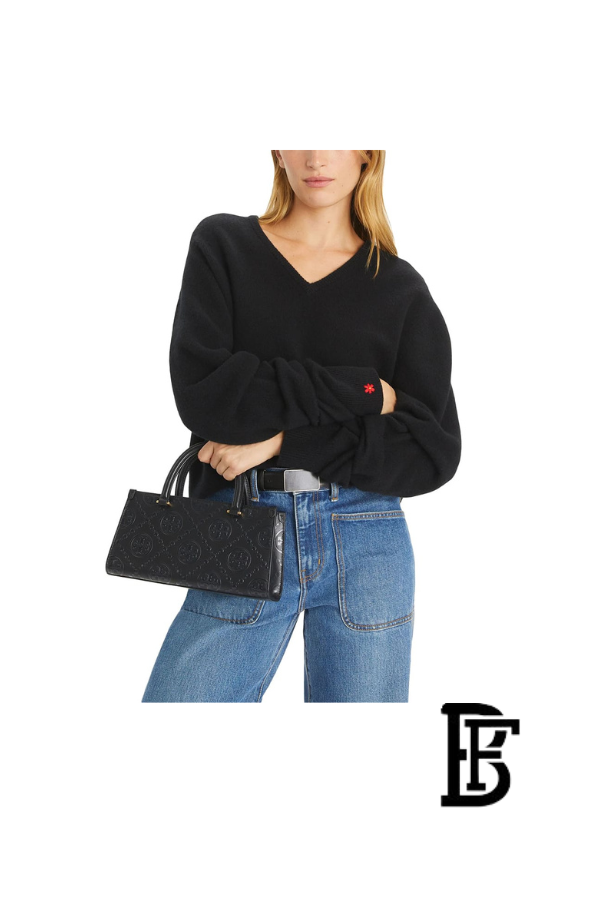 Tory Burch Black Leather Women Handbag 164641 001 – Elegant Everyday Shoulder Bag image 13