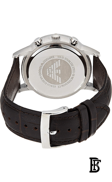 EMPORIO ARMANI Men's Chronograph Leather Quartz Watch AR2513 image 3