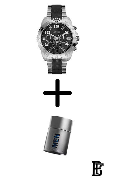 GUESS Men's Water Resistant Chronograph Watch W0598G3 + Gift perfume Tester 30 ml image 0