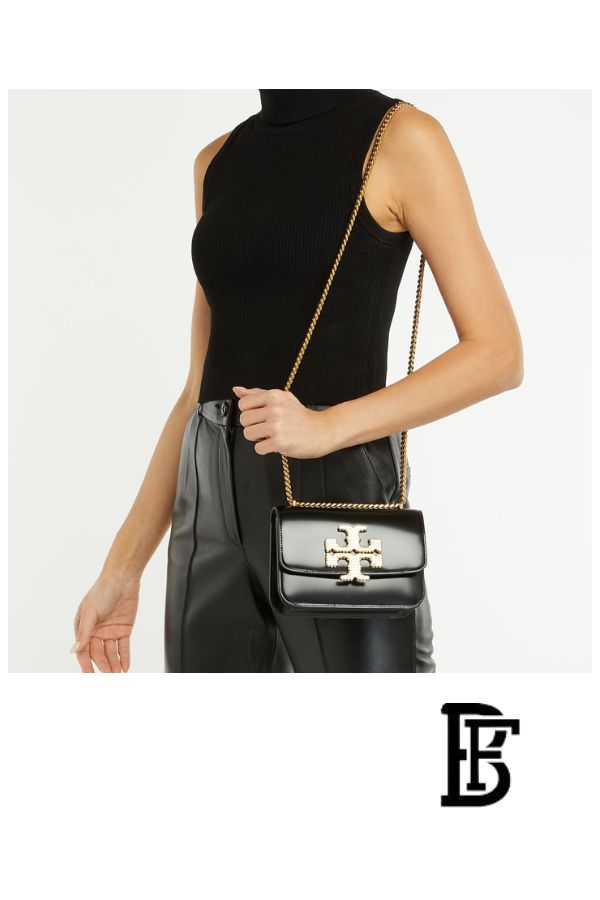 Tory Burch Black Leather Women Handbag 161930001001 – Elegant Everyday Shoulder Bag image 9