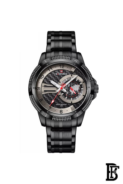 NAVIFORCE NF9206 B/B      MEN'S Stainless Steel Analog Wrist Watch image 0