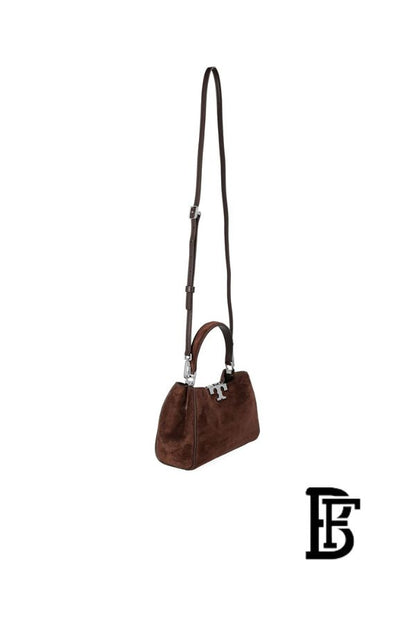 Tory Burch brown Leather Women Handbag 171502 202  – Elegant Everyday Shoulder Bag image 7