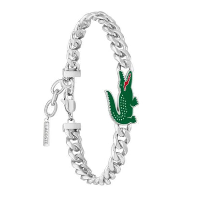 Lacoste Men's Arthor Jewelry Stainless Steel Adjustable Bracelet, image 2