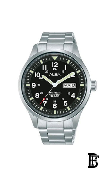 Alba AL4213X Men's Stainless Steel Automatic Analog Wrist Watch   Warranty from Elaraby Group image 1