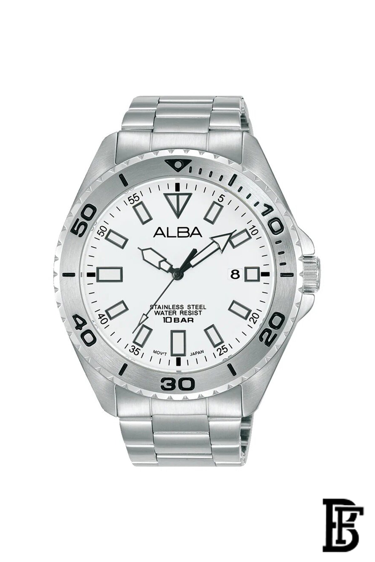 Alba AS9Q45X Men's Stainless steel Quartz Analog Wrist Watch      Warranty from Elaraby Group image 1