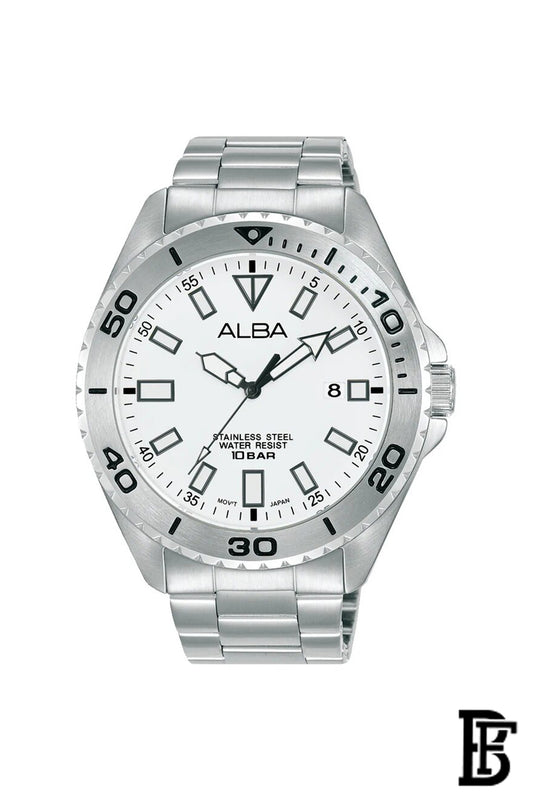 Alba AS9Q45X Men's Stainless steel Quartz Analog Wrist Watch      Warranty from Elaraby Group image 1