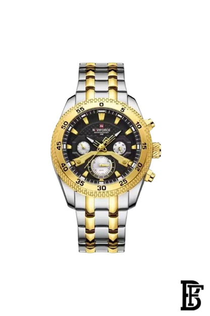 NAVIFORCE NF9222 G/B   MEN'S Stainless Steel Wrist Watch image 0