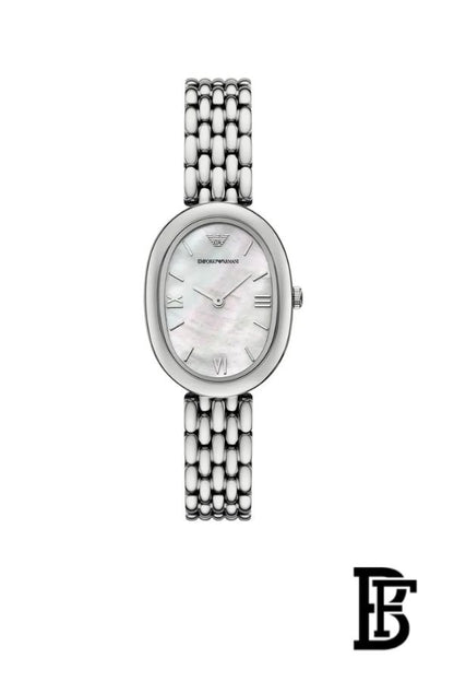 Emporio Armani Sinfonia Women’s Watch AR11706 – Mother of Pearl White Dial – Silver Stainless Steel image 0